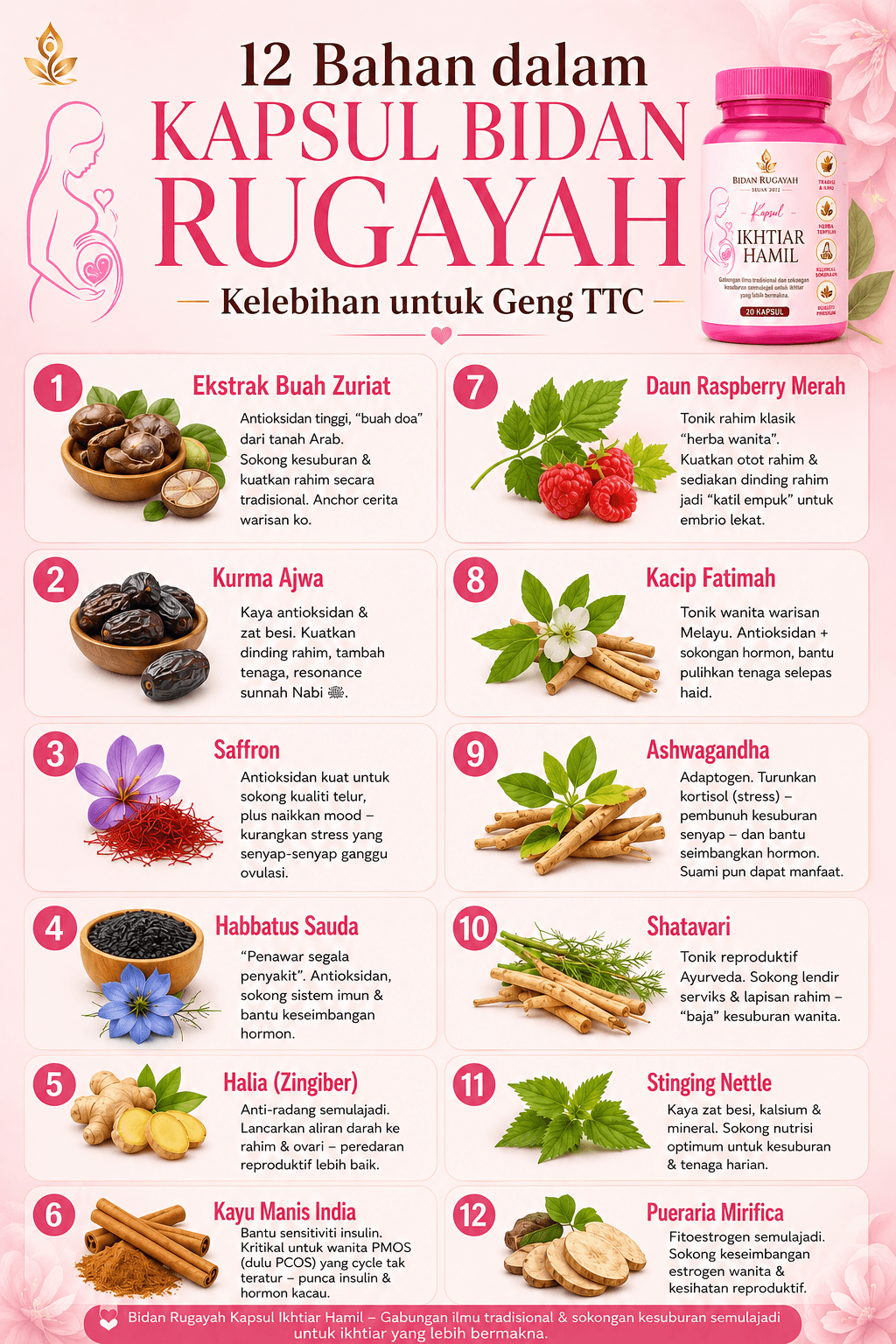 12 herba semulajadi